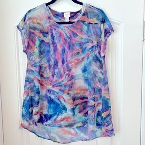 Beautiful colors, feminine Chico top!